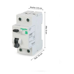 Interruptor Diferencial Schneider Electric Easy9 2x40A Blanco PVC