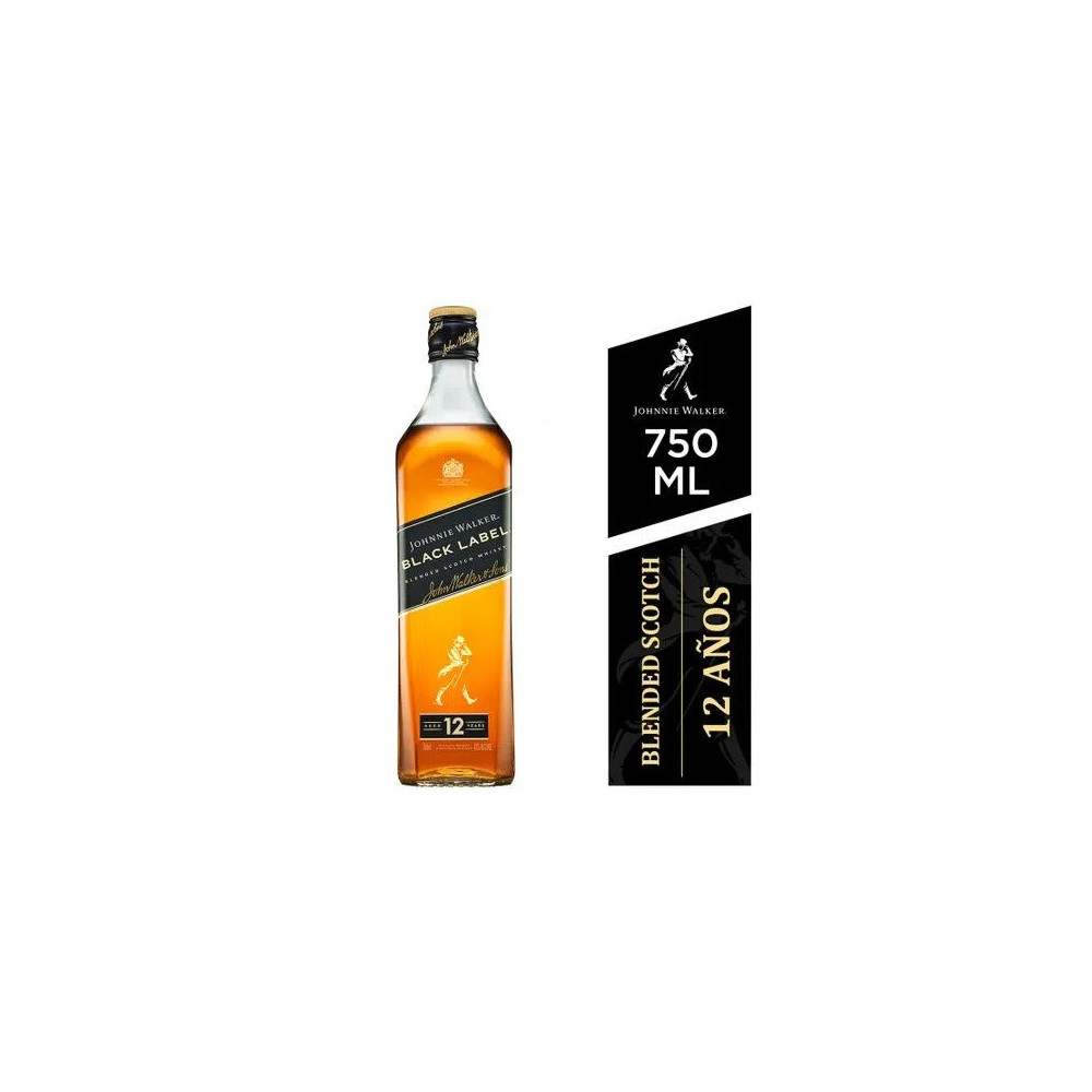 Whisky JOHNNIE WALKER Black Label Botella 750ml