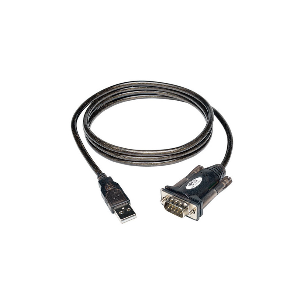 Cable adaptador USB a Serial Tripp-Lite U209-000-R, USB-A a DB-9, 1.52 mts.