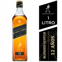 Whisky JOHNNIE WALKER Black Label Botella 1L