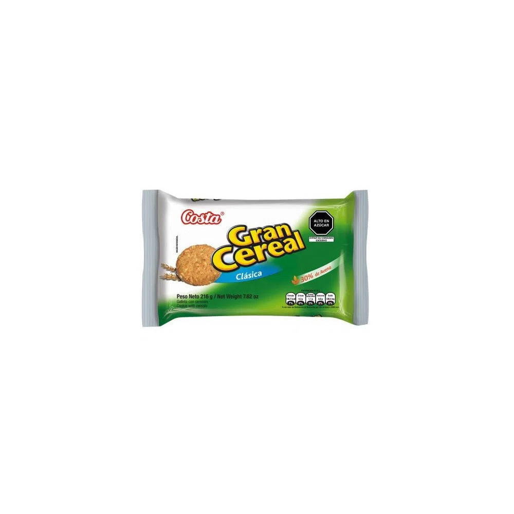 Galletas Clásica COSTA Gran Cereal Paquete 6un