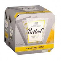 Agua Tónica BRITVIC Low Calorie Lata 150ml Paquete 4un