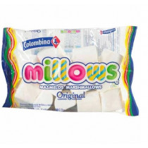 Marshmallow COLOMBINA Millows sabores frutados forma de arcoiris Bolsa 145Gr