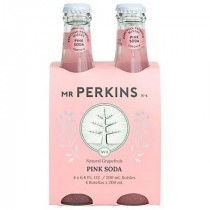 Agua Tónica MR PERKINS Pink Soda Botella 200ml Paquete 4unidades