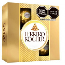 Bombones FERRERO ROCHER Chocolate y Avellanas Caja 50g