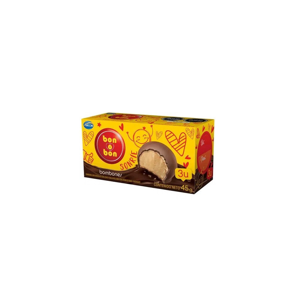 Bombones Surtidos de Chocolate BON O BON Caja 45g