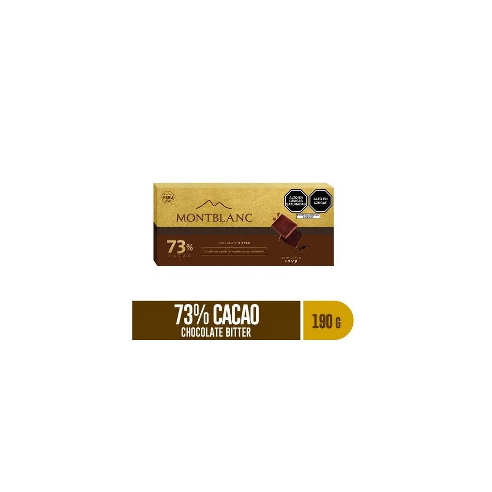 Chocolate en Tableta MONTBLANC Bitter Caja 190g