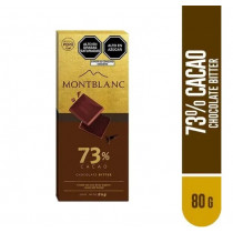 Chocolate en Tableta MONTBLANC Bitter Caja 80g