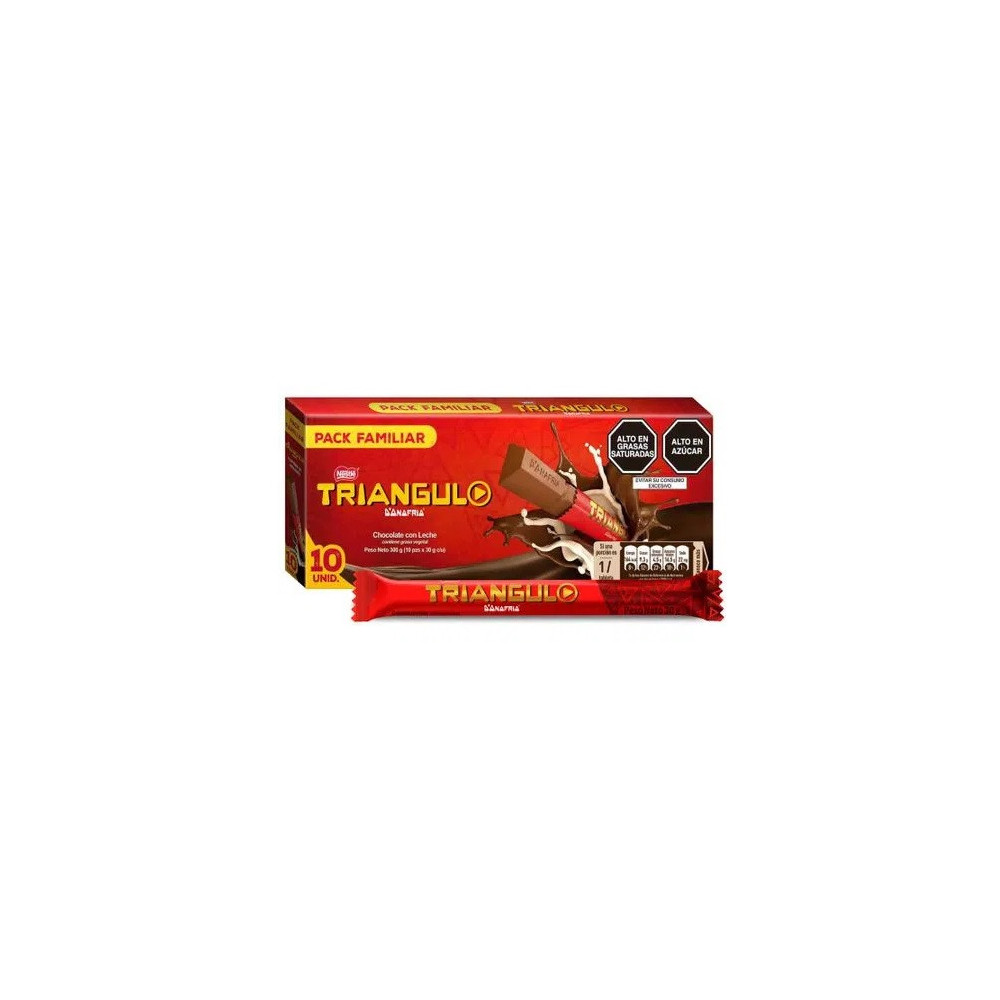 Chocolate TRIÁNGULO Clásico Caja 10un