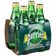 Agua Mineral PERRIER con Gas Botella 330ml Paquete 4unidades