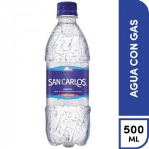 Agua de Mesa SAN CARLOS con Gas Botella 500ml