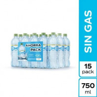 Agua sin Gas SAN LUIS Botella 750ml Paquete 15unidades