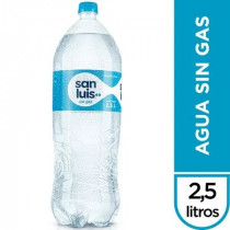 Agua Mineral SAN LUIS sin Gas Botella 2.5L