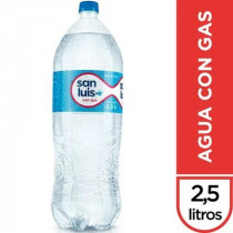 Agua Mineral SAN LUIS Con Gas Botella 2.5L