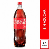 Gaseosa COCA COLA Sin Azúcar Botella 1.5L