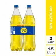 Gaseosa INCA KOLA Sin Azúcar Botella 1.5L Paquete 2Und