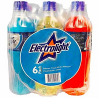 Bebida Rehidratante ELECTROLIGHT Fresa, Mora y Manzana Botella 475ml Paquete 6und