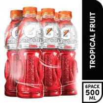 Bebida Rehidratante GATORADE Tropical Fruit Botella 500ml Paquete 6und