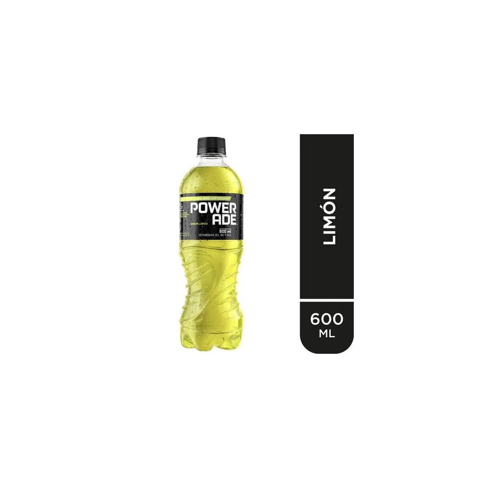 Rehidratante POWERADE Sabor a Limón Botella 600ml