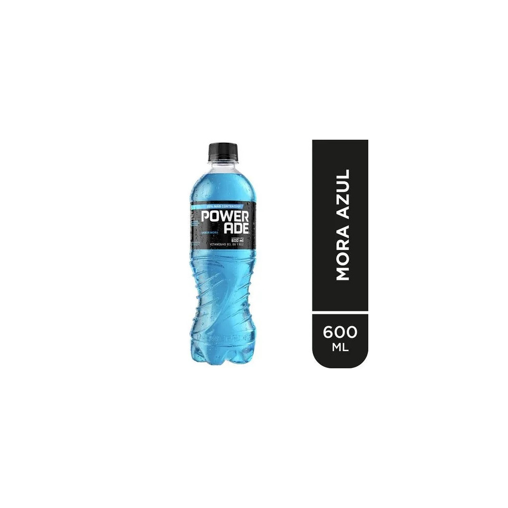 Bebida Rehidratante POWERADE Mora Azul Botella 600ml