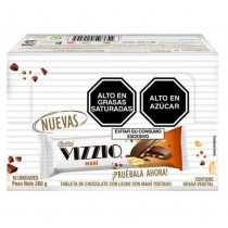 Tableta de Chocolate COSTA Vizzio con Maní Caja 10un