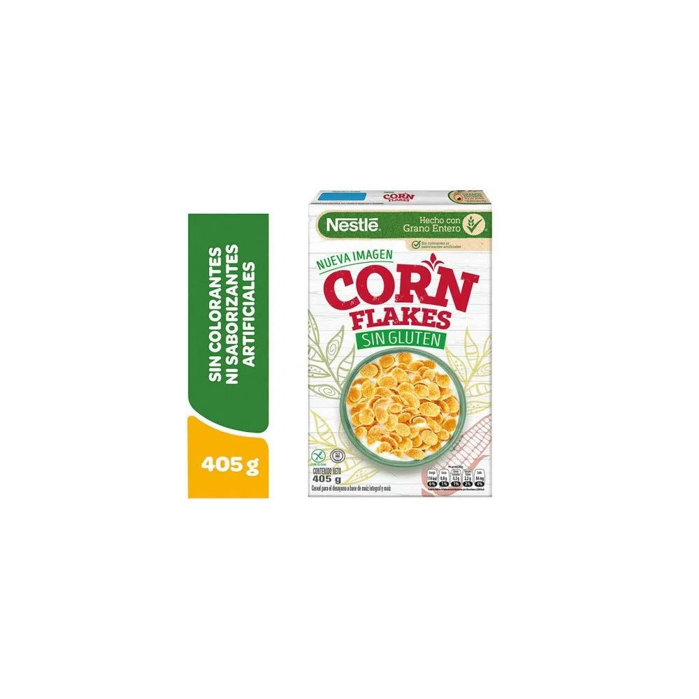 Cereal CORN FLAKES Nestlé Sin Gluten Caja 405g