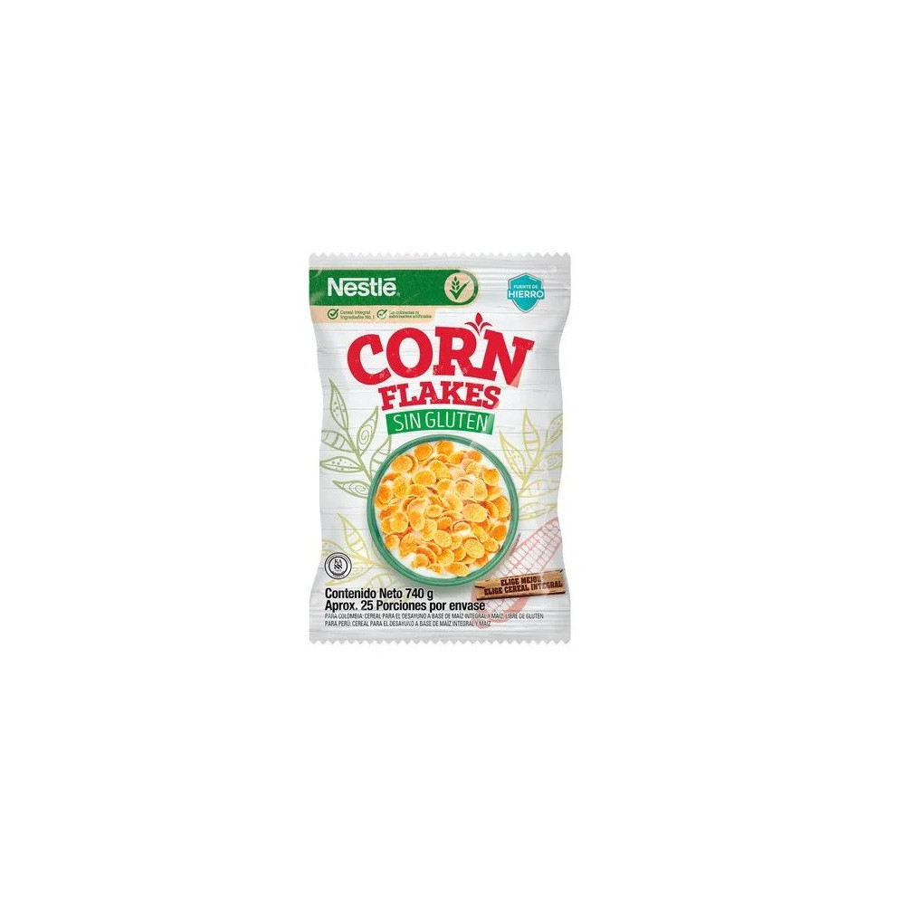 Cereal NESTLÉ Corn Flakes sin Gluten Bolsa 740g