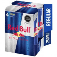 Bebida Energizante RED BULL Lata 250ml Paquete 4unidades