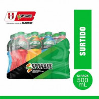 Bebida Rehidratante SPORADE Sabores Surtidos Botella 500ml Paquete 12unidades