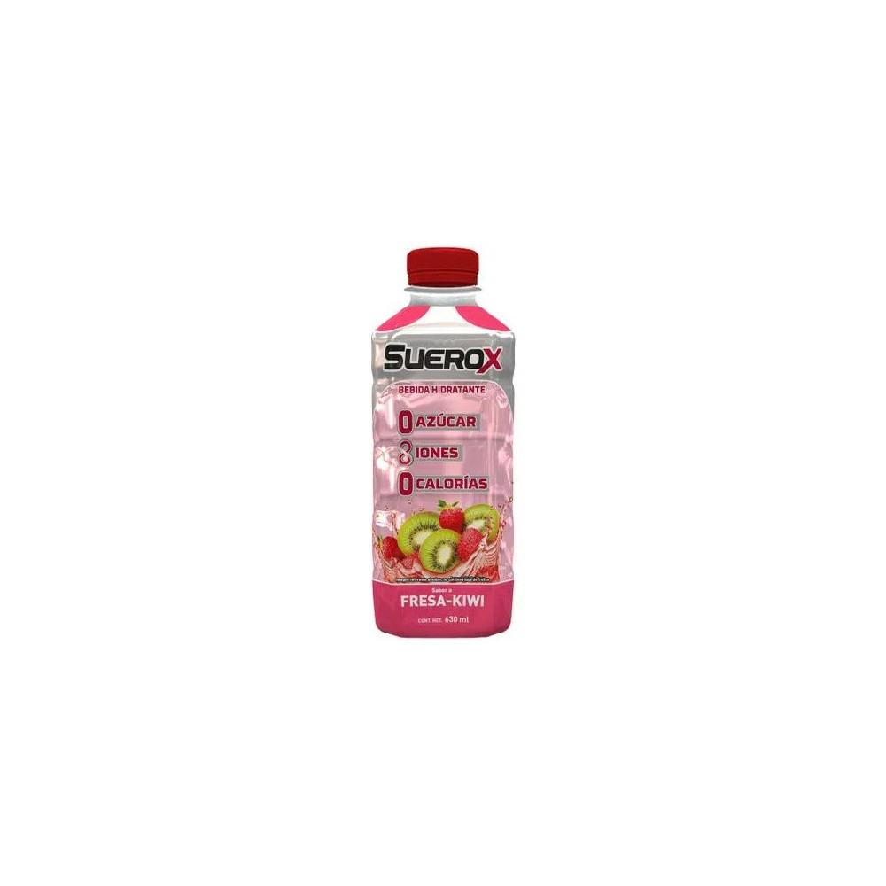 Bebida Rehidratante SUEROX Sabor a Fresa - Kiwi Botella 630ml