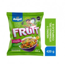 Cereal ÁNGEL Maíz Trigo y Avena Sabor a Frutas Bolsa 420g