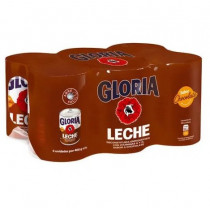 Leche Reconstituida GLORIA Sabor a Chocolate Lata 400g Paquete 6un