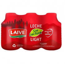 Leche sin Lactosa LAIVE Light Botella 390g Paquete 6un
