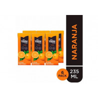 Néctar FRUGOS DEL VALLE Sabor a Naranja Caja 235ml Six Pack