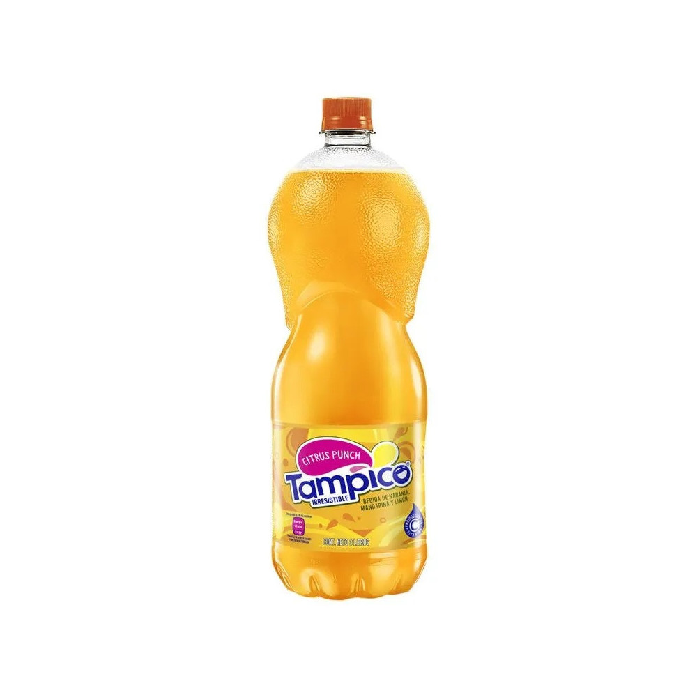 Bebida De Naranja, Mandarina y Limón Citrus Punch Tampico Botella 3 Litros