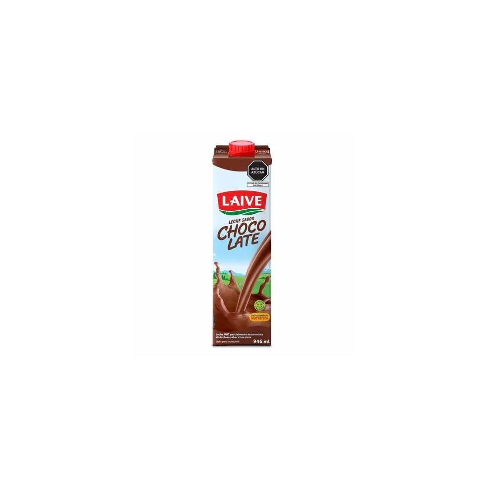 Leche sin Lactosa LAIVE Sabor a Chocolate Tetrapack 946ml