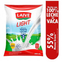 Leche UHT LAIVE Entera Light Bolsa 900ml