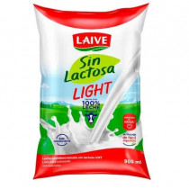 Leche UHT LAIVE Light sin Lactosa Bolsa 900ml