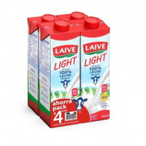 Leche LAIVE UHT Light Caja 946ml Paquete 4un