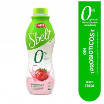 Yogurt SBELT Sabor a Fresa Botella 946g