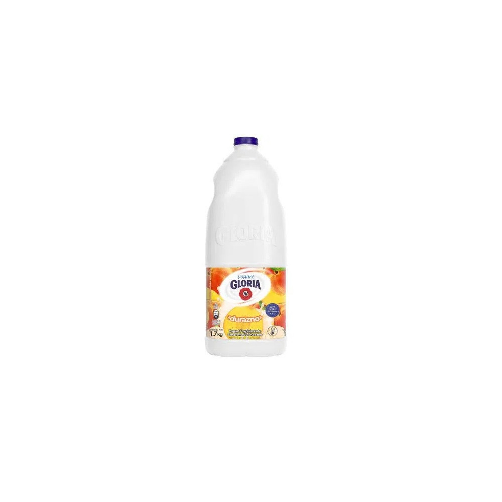 Yogurt Parcialmente Descremado GLORIA Sabor a Durazno Galonera 1.7Kg