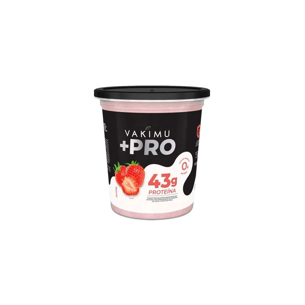Yogurt VAKIMU +Pro Sabor a Fresa Pote 500g