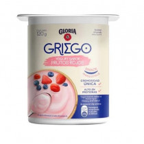 Yogurt Batido GLORIA Griego Sabor Frutos Rojos Vaso 120g