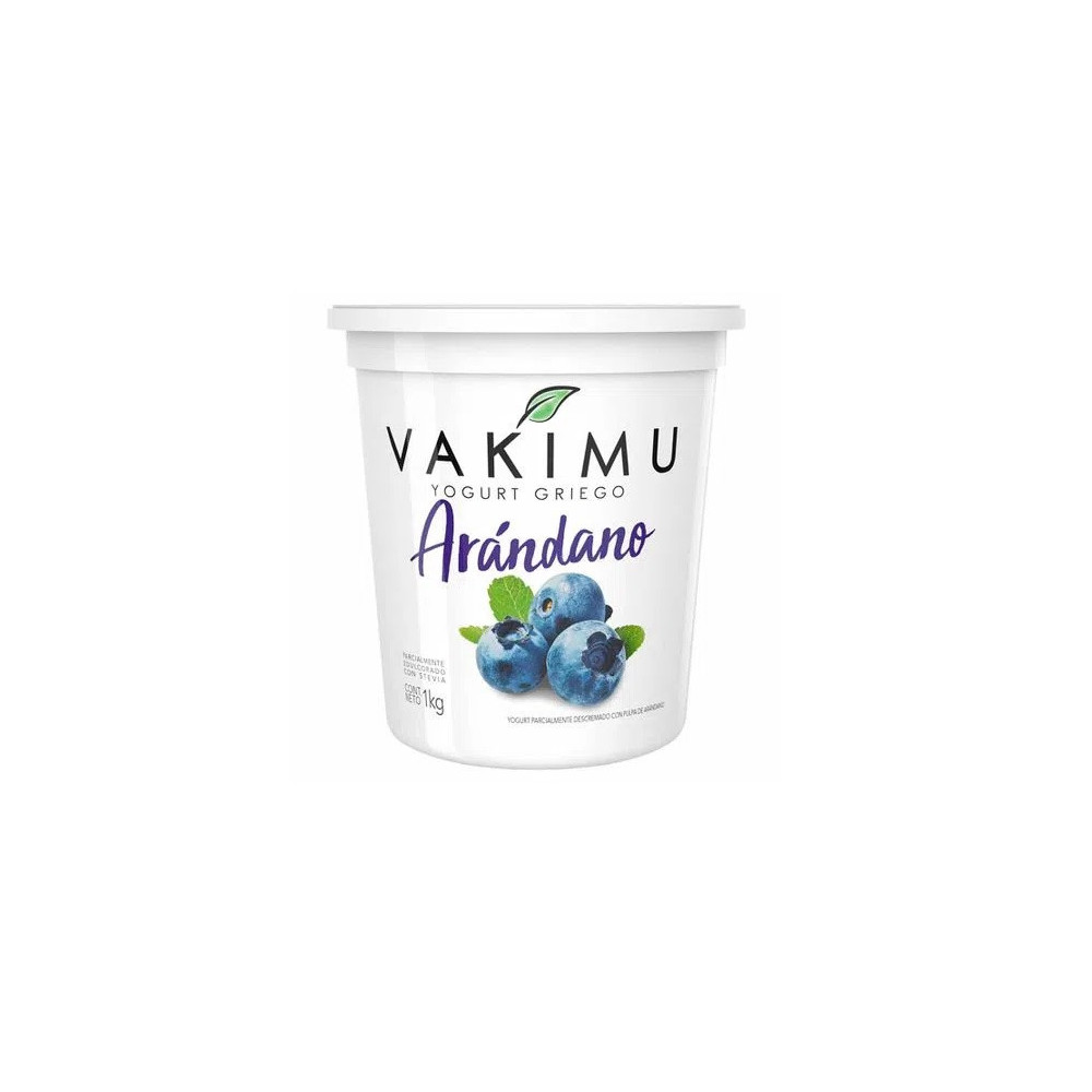 Yogurt Griego de Arándanos VAKIMU YOG Pote 1Kg