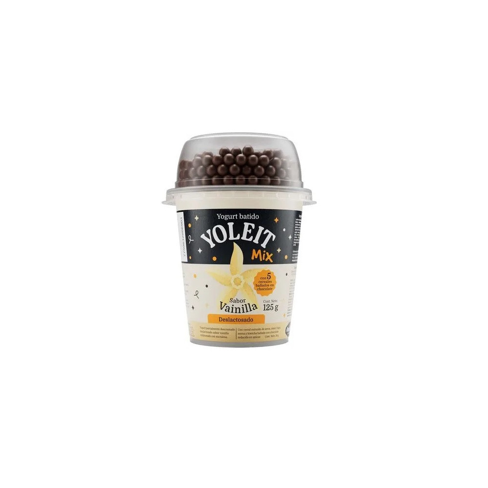 Yogurt YOLEIT Mix Vainilla con Cereales de Chocolate Vaso 125g