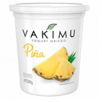 Yogurt Griego VAKIMU Sabor a Piña Pote 500g
