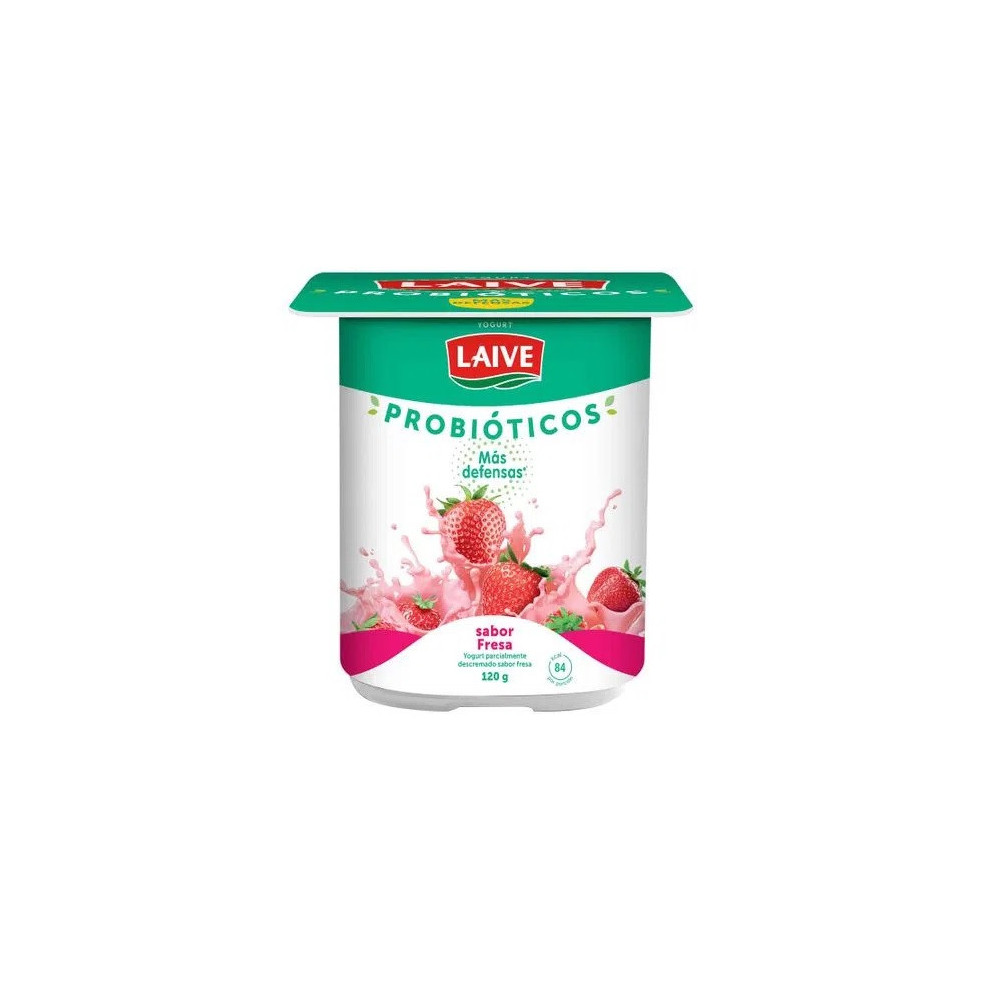 Yogurt Probiótico LAIVE Fresa Vaso 120g