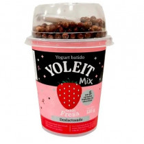 Yogurt YOLEIT Mix Fresa con Cereales de Chocolate Vaso 125g