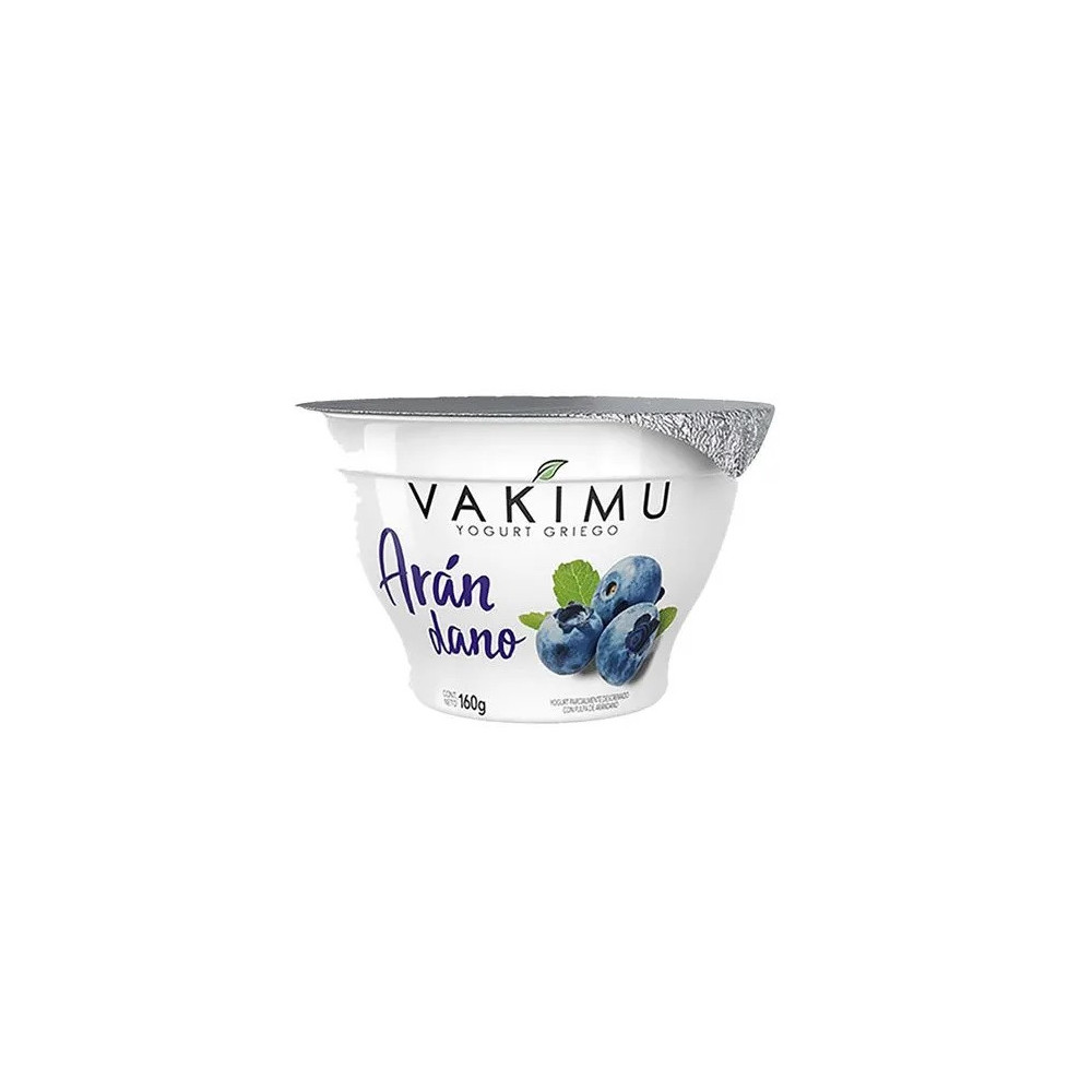 Yogurt Griego VAKIMU Sabor Arándanos Pote 160g
