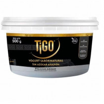 Yogurt Griego TIGO Sabor Natural sin Azúcar Pote 500g